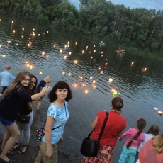 2016, 8 июля. В парке отдыха «Водный» прошел Фестиваль водных фонариков