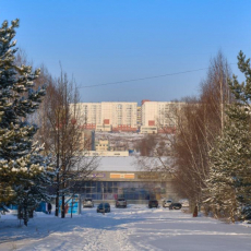 Проспект Запсибовцев, Аллея Энергетиков, знак «Новоильинский район», гоночная трасса