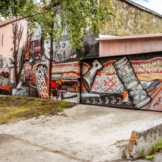 11 Июня 2020. Появилось граффити Тайны Шории. Ул. Кутузова 16а