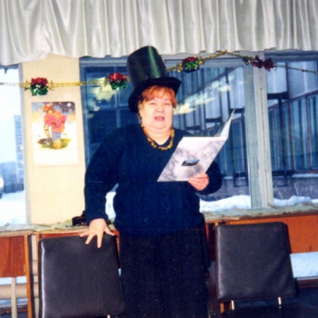 Выступление на новогоднем капустнике – декабрь 1996 г.