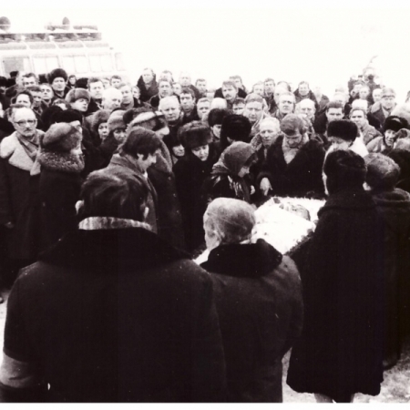 Январь 1985 года. Похороны В. Манеева