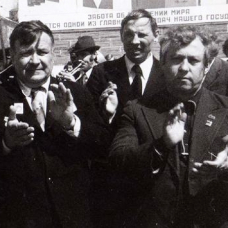 В. П. Манеев, Л. К. Немчанинов, 9 мая 1980 г., Ленинск-Кузнецкий