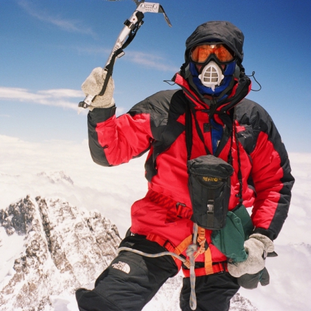 Александр Фойгт. Эверест, 2001 год, на вершине