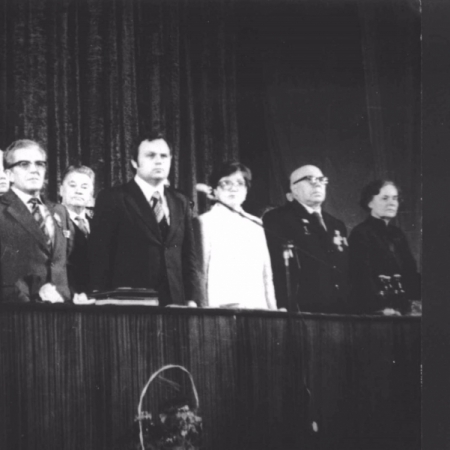 С. Тивяков и А. Мытарев. Демонстрация, 1980