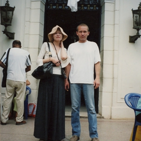 2006. Олеся Николаева, Владимир Угрюмов в Гаване на Фестивале