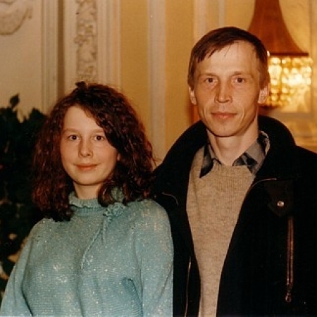 Константин Асеев с дочерью Машей