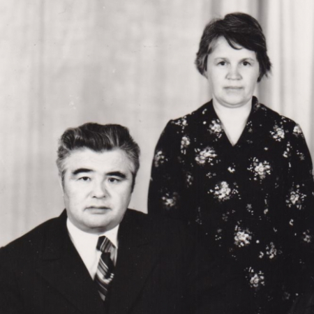 Э. Ф. Чиспияков с женой