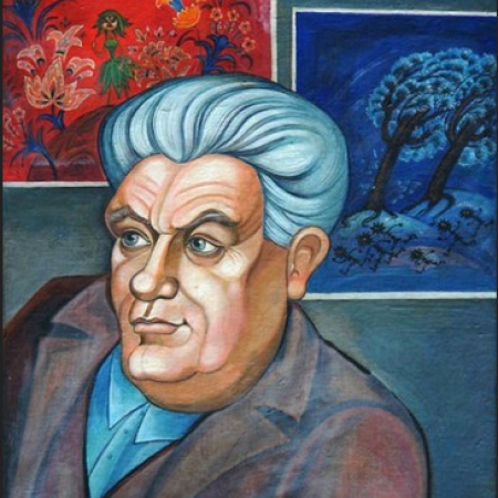 А. Фомченко. Селиванов за работой, 1992