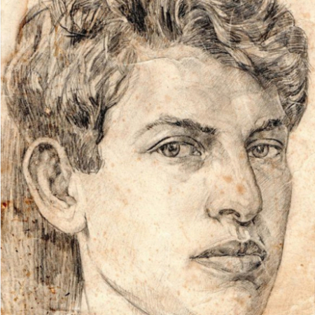 Меламед Я.А. Автопортрет. Начало 1930-х. Бумага, карандаш. 24,2 х 17,8. Из собрания НХМ