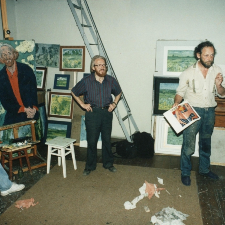Слева направо: В. Карманов, Н. Бахарев, И. Бессонов, май 1997