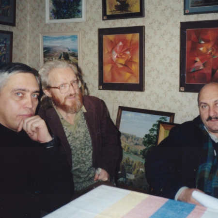 Дверин, Бахарев, Берестов 2001г. Из архива Ивановой Г.С.  2001 г.